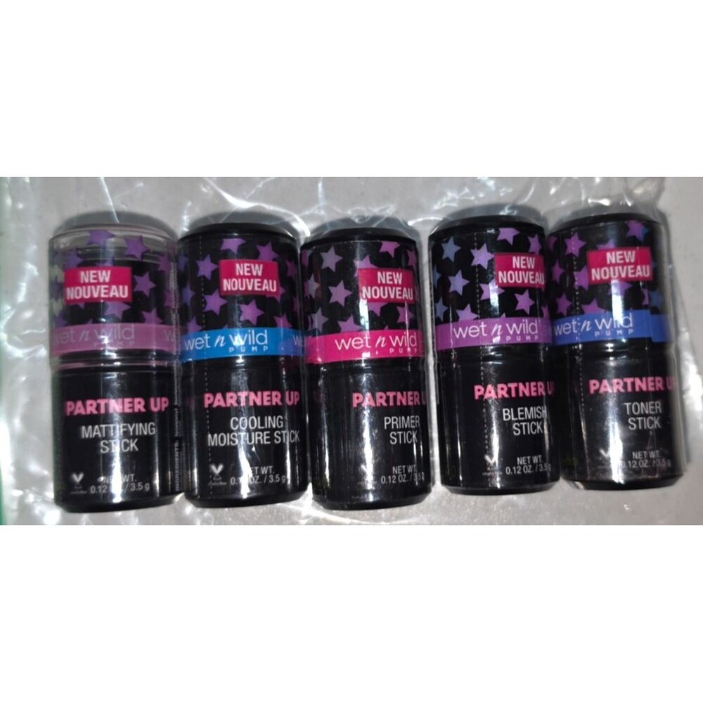 5 Wet N Wild Pump Partner Up Lot Blemish Cooling Moisture Toner Mattifying NEW